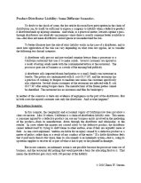 Product Distributor Liability: Some Different Scenarios