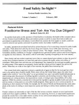 Food Claims and Litigation