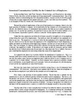 Intentional Contamination: Liability for the Criminal Acts of Employees
