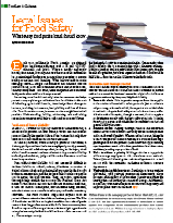 Legal Issues for Food Safety: What every food professional should know