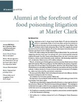 Alumni at the forefront of food poisoning litigation at Marler Clark