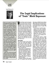 The Legal Implications of ‘Toxic’ Mold Exposure